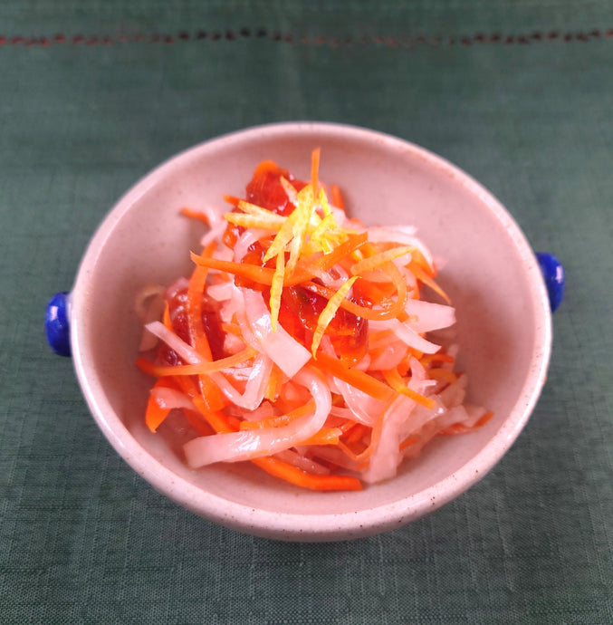 干し柿と大根のなます