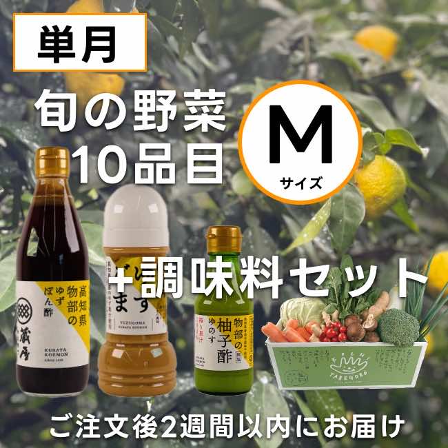 旬の野菜（M)+調味料セット（単月） – TABEGORO 土佐山田ショッピング